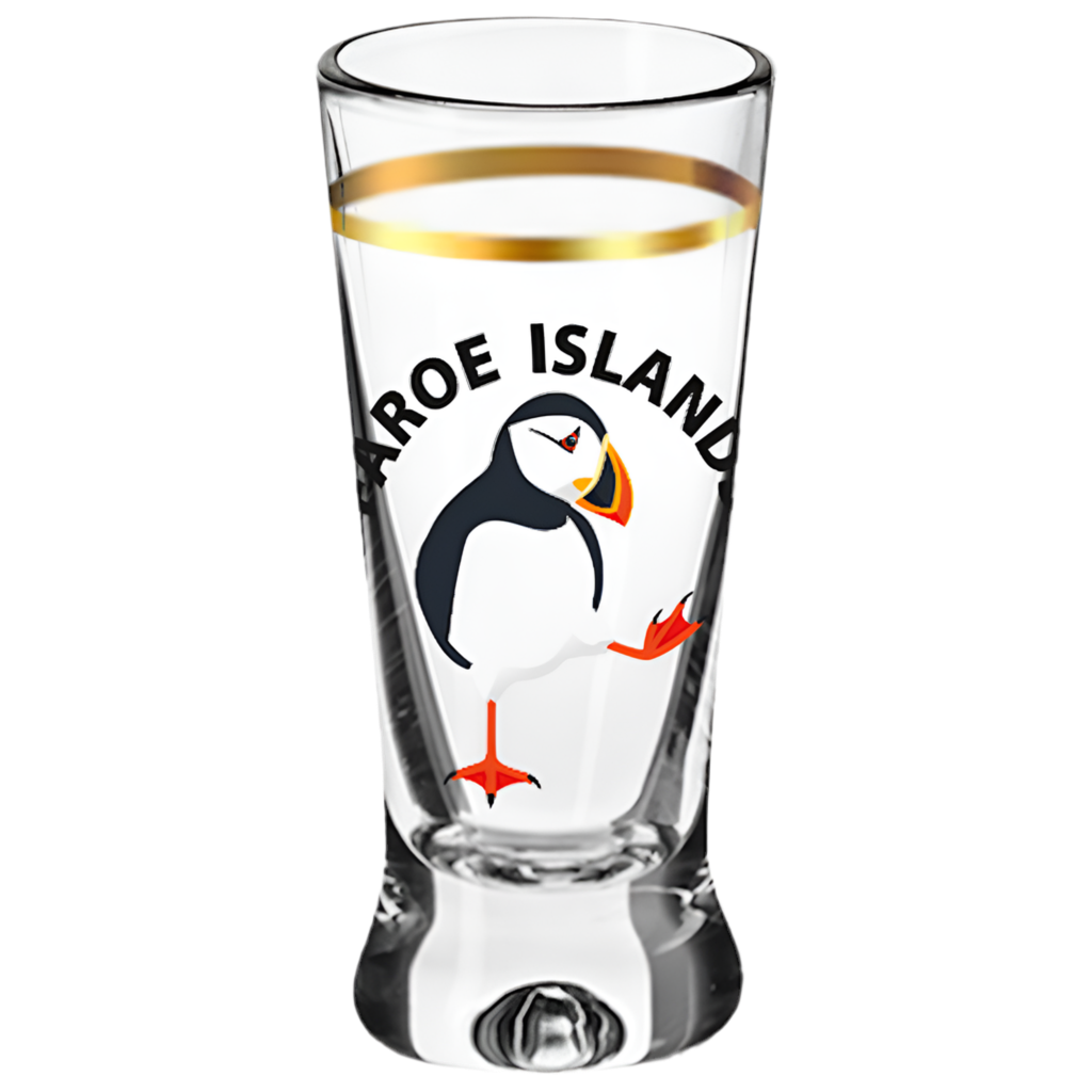 SOLBERG Shotglas v/ gullringi, gangandi lundi - 25 ml (6)