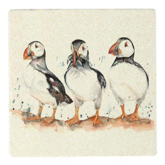 MEG HAWKINS borðverja, 3 lundar - 10x10 cm (2)