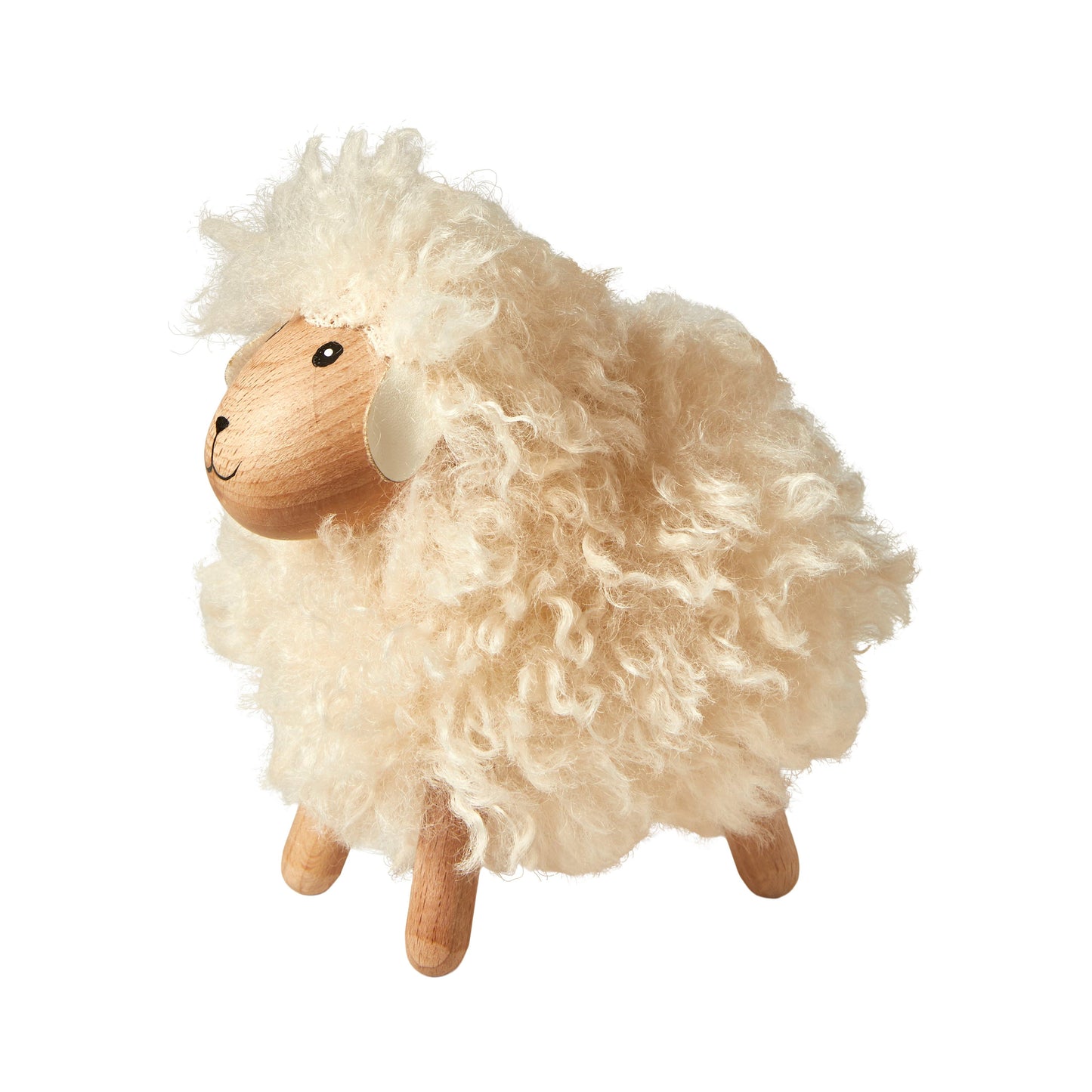 DACORE Seyður langhærdur 14 cm, træ/polyester