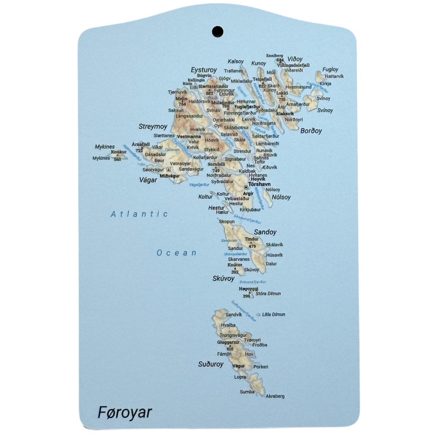 SOLBERG Skeribretti, Føroyar - 30x20 cm