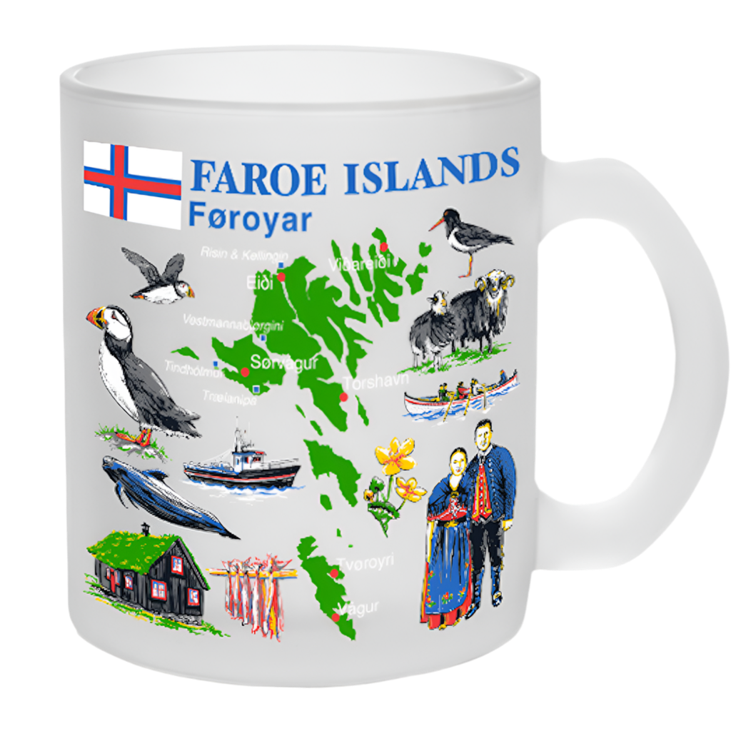 SOLBERG Tekrúss glas matt, Føroyar - 300 ml (22)