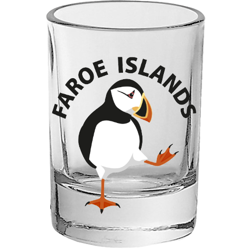 SOLBERG Shotglas v/ tjúkkum botni, gangandi lundi - 50 ml (6)