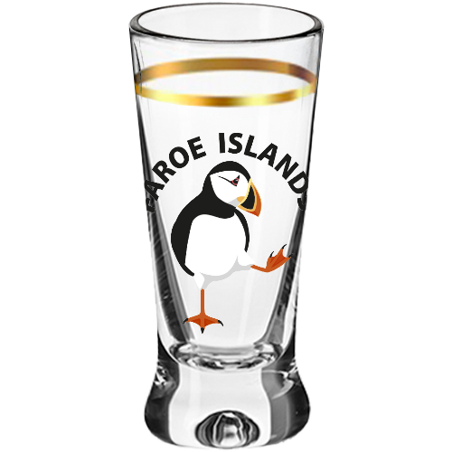 SOLBERG Shotglas v/ gullringi, gangandi lundi - 25 ml (6)