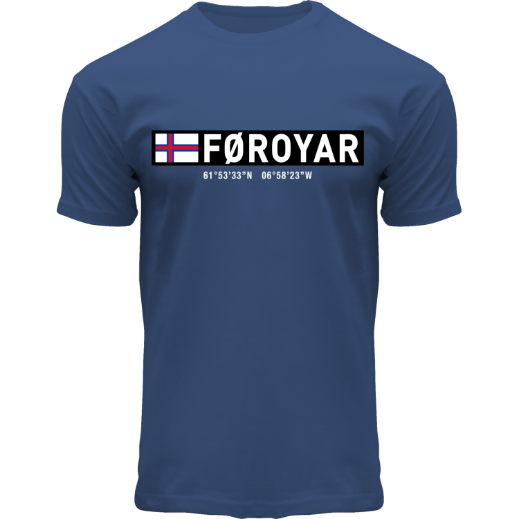 FOX T-shirt ADULT Coordinates Denim "Føroyar"