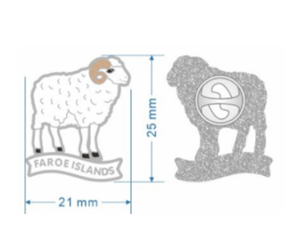 SOLBERG Bringuprýði veðrur svartur - 21 x 25 mm (12)