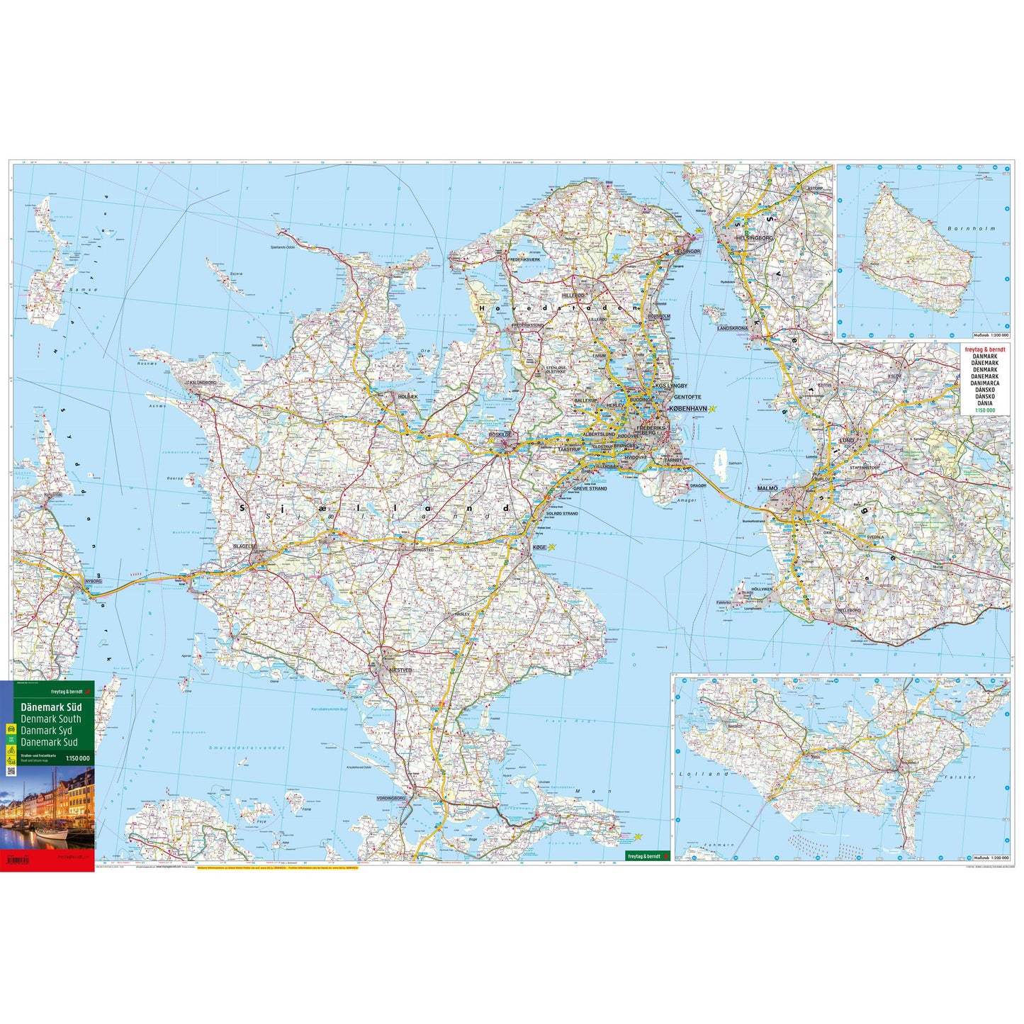 FREYTAG-BERNDT Danmark nord+syd, 2021 - 1:150.000 (60)