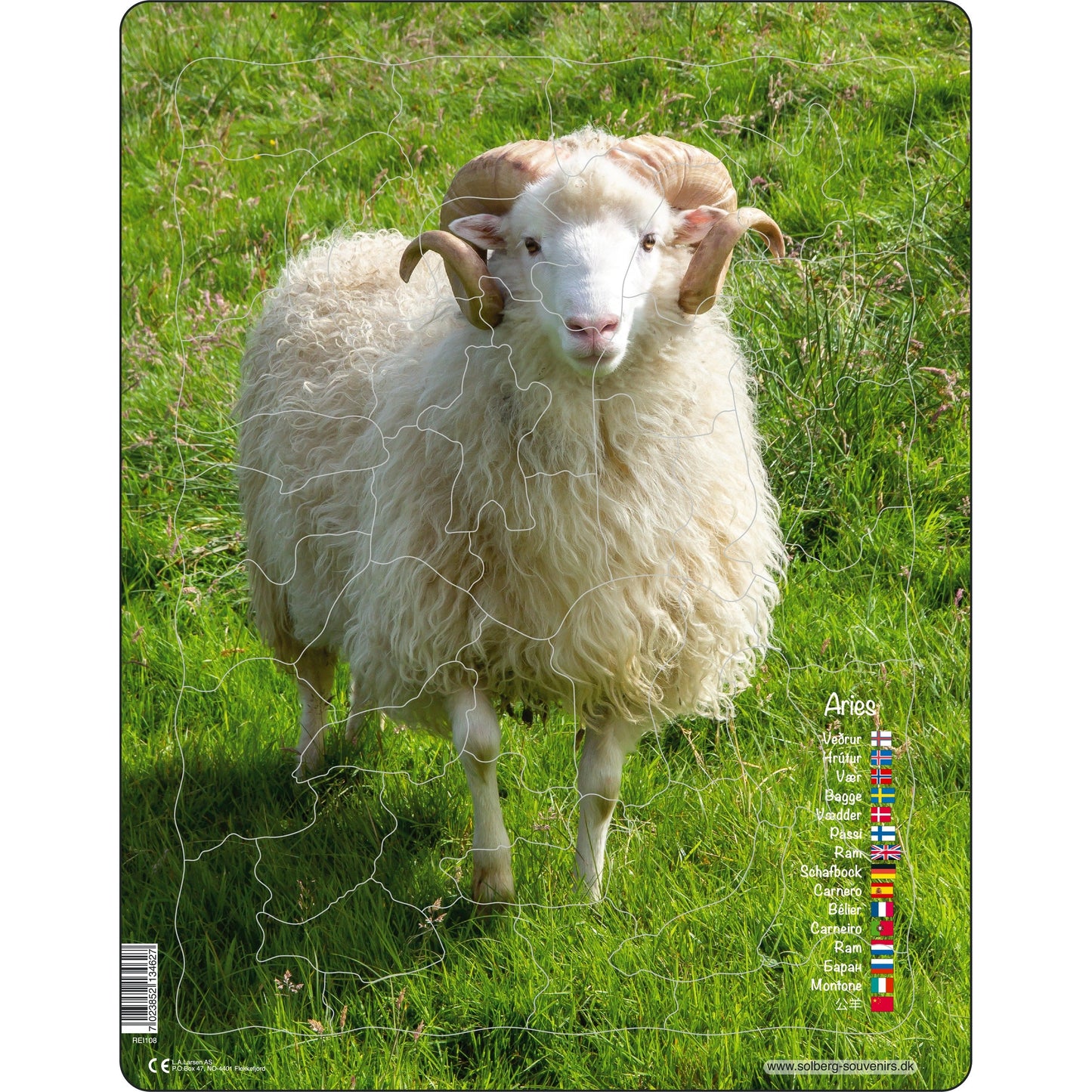LARSEN føroyskt puslispæl, Veðrur - 36,5 x 28,5 cm (50)