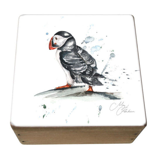 MEG HAWKINS træeskja, ófantaligur lundi - 9x9 cm (6/48)