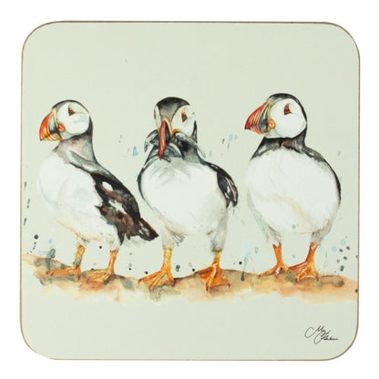 MEG HAWKINS 4 stk. kork undirløg, 3 lundar - 10x10 cm (6/48)