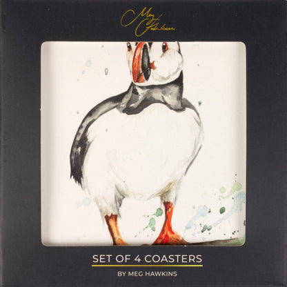 MEG HAWKINS 4 stk. kork undirløg, standandi lundi - 10x10 cm (6/48)