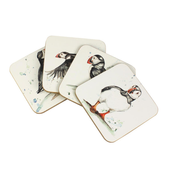 MEG HAWKINS 4 stk. kork undirløg, standandi lundi - 10x10 cm (6/48)