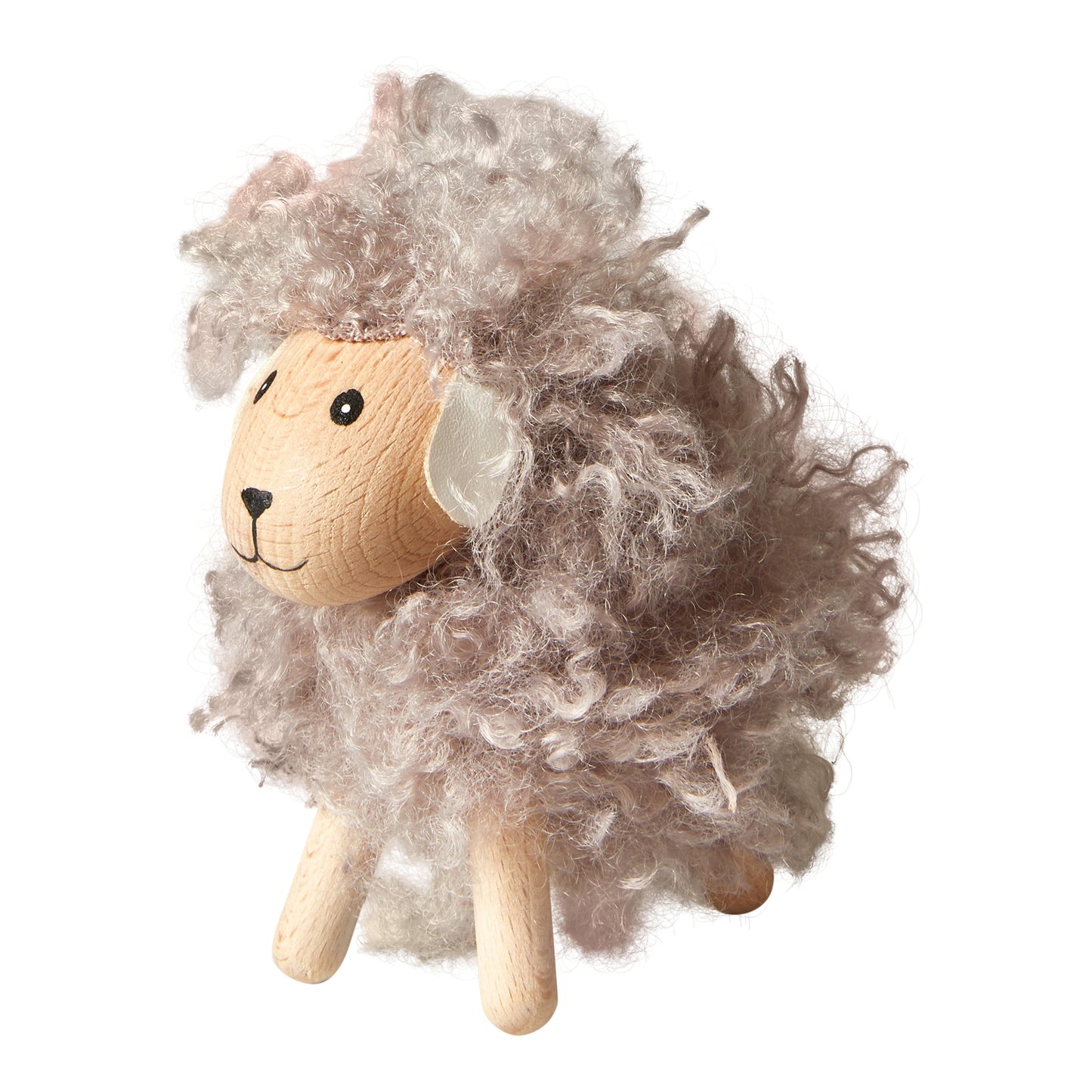 DACORE Seyður langhærdur 12 cm, træ/polyester