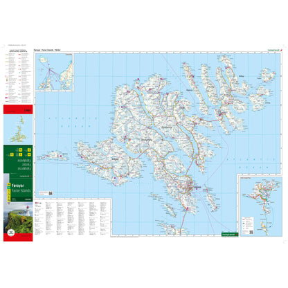 FREYTAG-BERNDT Føroyar vegakort 2025, softcover - 1:90.000 (20)