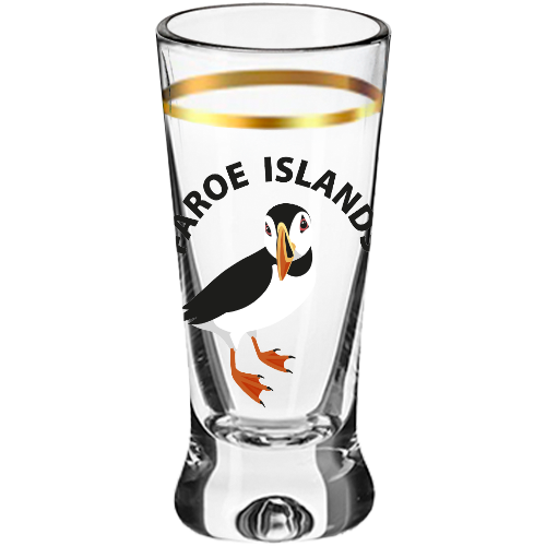 SOLBERG Shotglas v/ gullringi, standandi lundi - 25 ml (6)