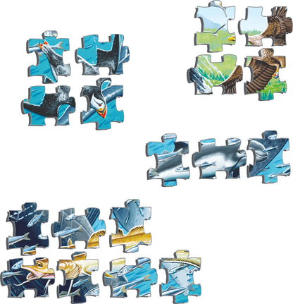 LARSEN puslispæl, Hvalir - 36,5 x 28,5 cm (50)