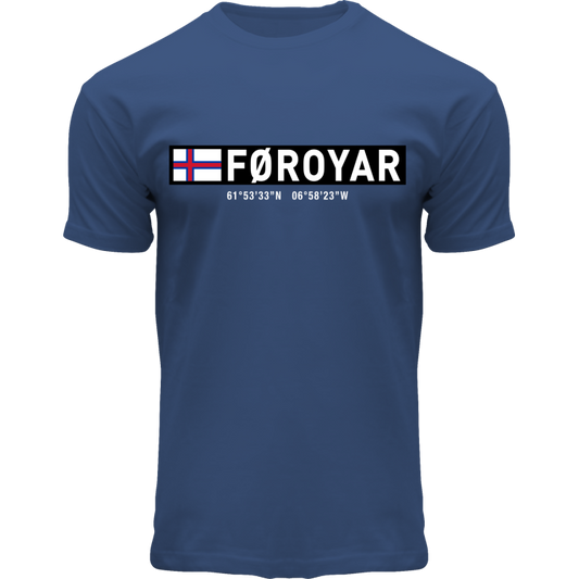 FOX T-shirt ADULT Coordinates Denim "Føroyar"