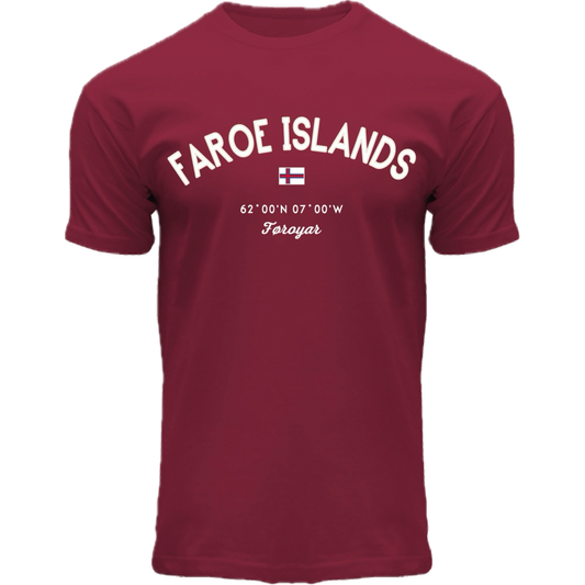 FOX T-shirt ADULT Brassfield Burgundy "Faroe Islands"