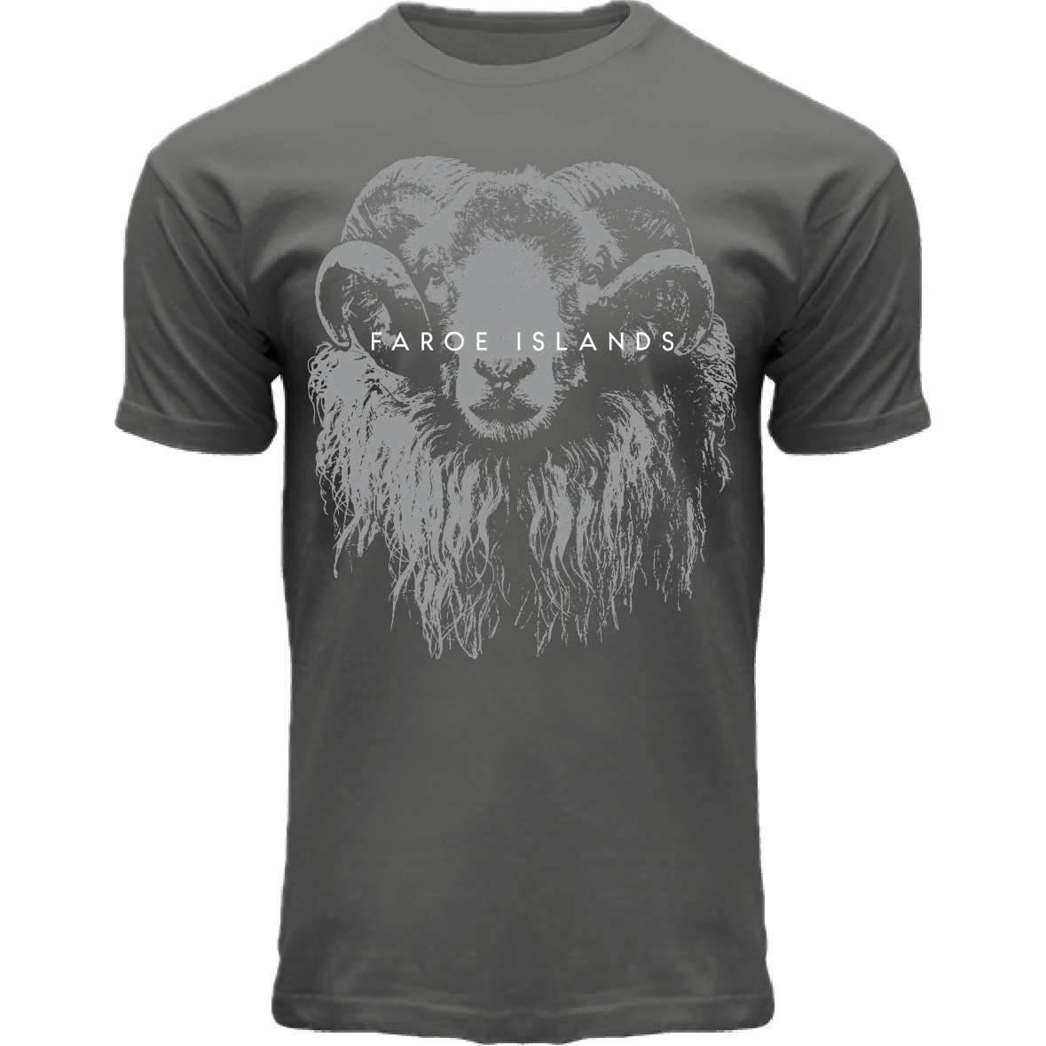 FOX T-shirt ADULT Vector Ram Grey, "Faroe Islands"