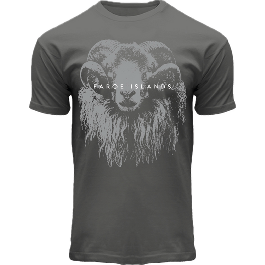 FOX T-shirt ADULT Vector Ram Grey, "Faroe Islands"