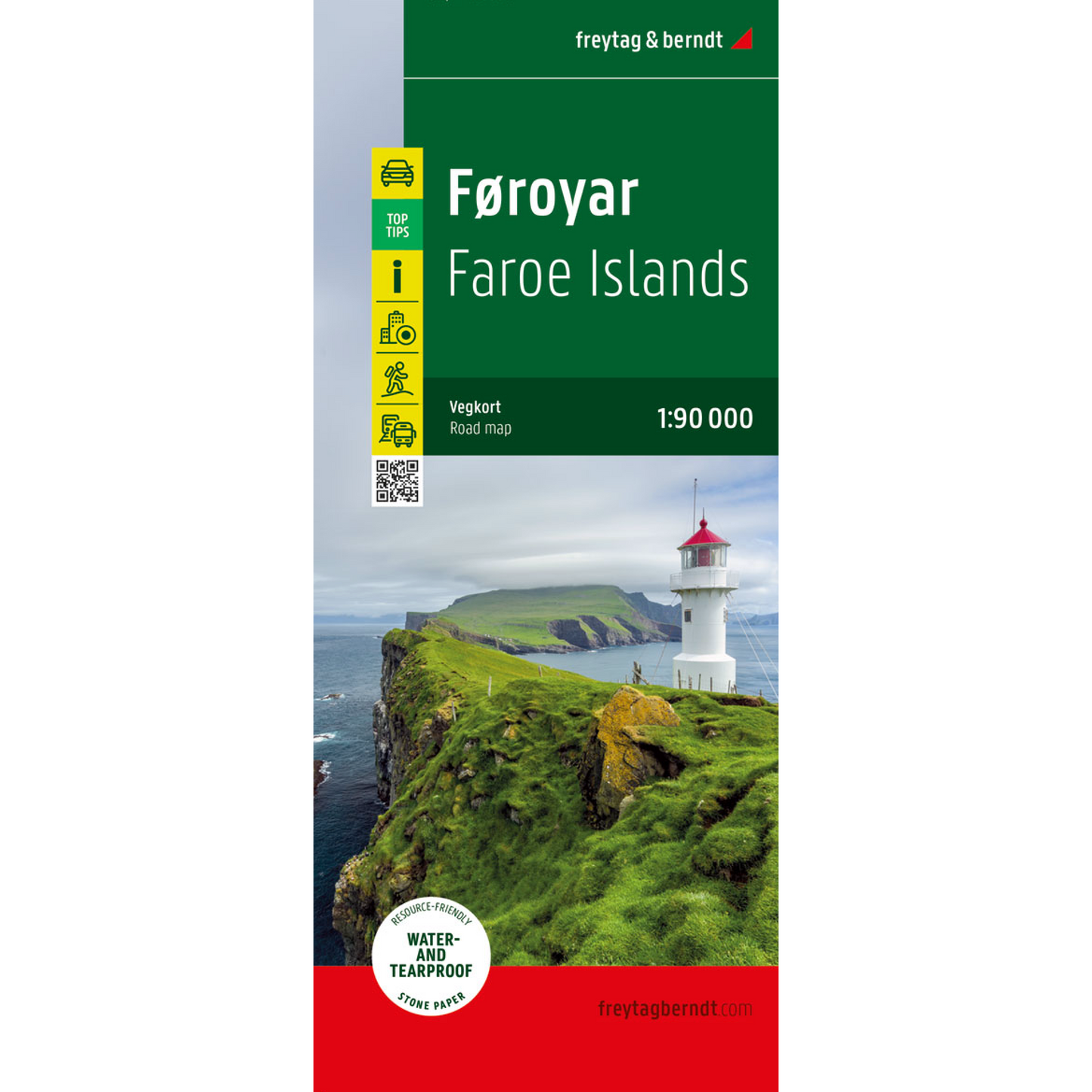 FREYTAG-BERNDT Færøerne/Føroyar vejkort 2025 - 1:90.000 (20)