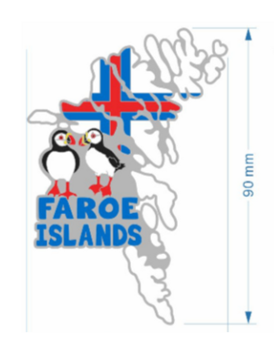 SOLBERG Stálmagnet Faroe Islands/lundar - 90 mm (12)