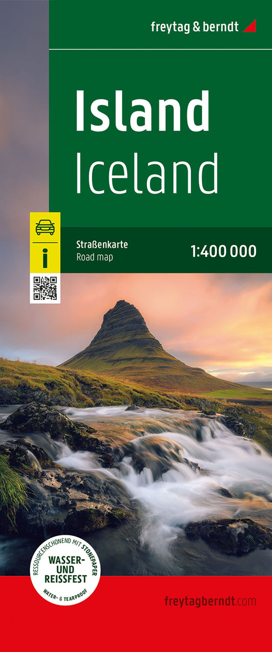 FREYTAG-BERNDT Ísland vegakort 2025, softcover - 1:400.000 (20)
