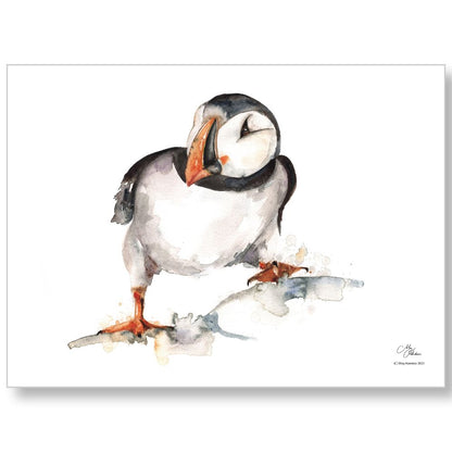 MEG HAWKINS viskustykki, forvitin lundi - 50x70 cm (6/48)