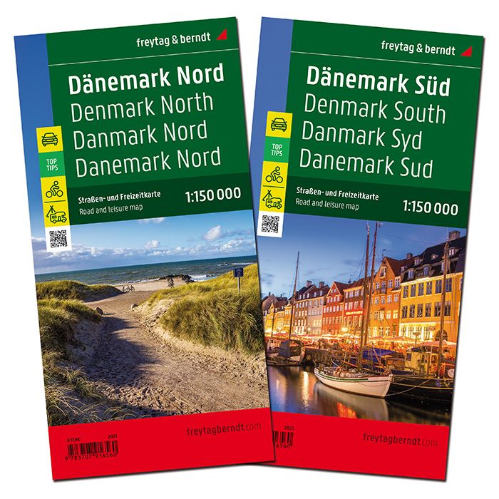 FREYTAG-BERNDT Danmark nord+syd, 2021 - 1:150.000 (60)