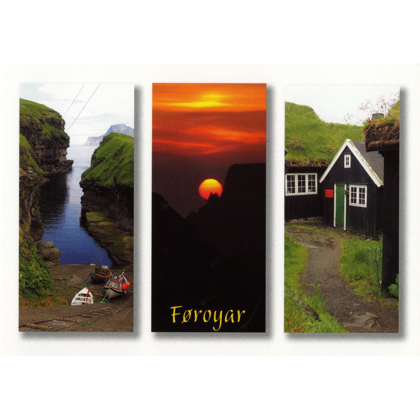 SOLBERG Postkort Føroyar/sólsetur - 3 myndir (50)