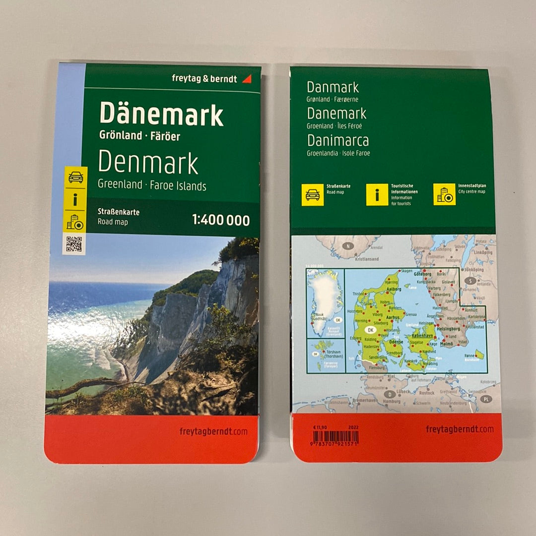 FREYTAG-BERNDT Danmark/Grønland/Færøerne, 2022 - 1:400.000